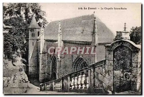 Ansichtskarte AK Le Faouet La Chapelle Sainte Barbe