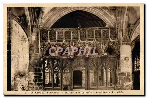 Cartes postalesLe Faouet (Morbihan) Le Jube de La Cathedrale Saint Fiacre (XV siecle)