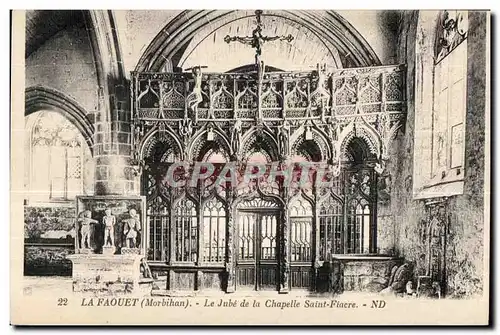 Cartes postales Le Faouet(Morbihan) Le Jube de la Chapelle Saint Fiarce