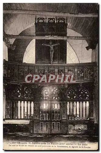 Cartes postales Chapelle St Nicoles pres Le Faouet Le Jube Da cote de la uef se deroule en aeut panneaux de la R