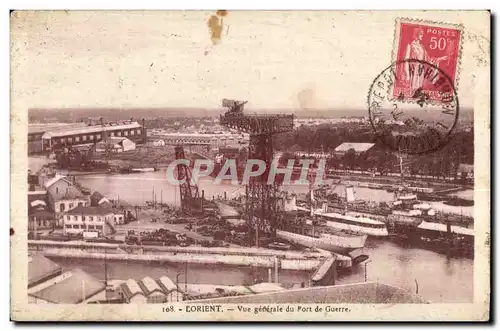 Cartes postales Lorient Vue generale du port de Guerre