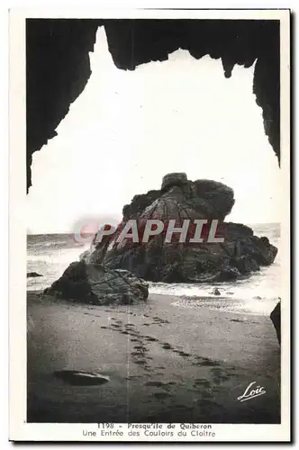 Ansichtskarte AK Presqu ile de Quiberon Une Entree des couloirs du Cloitre