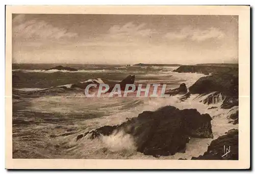 Cartes postales Presqu ile de Quiberon La Cote Sauvage Cote Bretonne