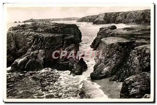 Ansichtskarte AK Presqu ile de Quiberon Port Bara et la Cote jusqu a la pointe de l Observatoire