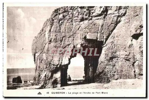 Cartes postales Quiberon La Plage et l Arche de Port Blanc