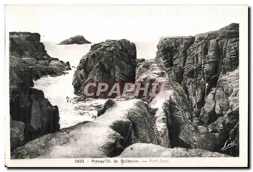 Ansichtskarte AK Presqu ile de Quiberon Port Bara