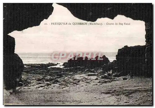 Cartes postales Presqu ile de Quiberon (Morbihan) Grotte de Beg Naud