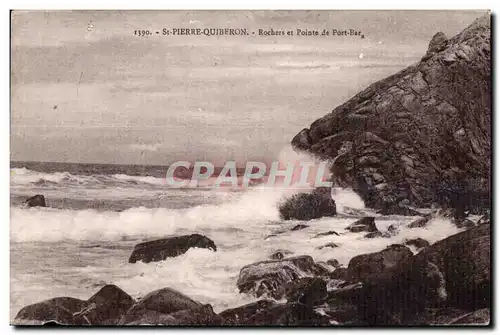 Cartes postales St Pierre Quiberon Rochers et Pointe de Port Bara