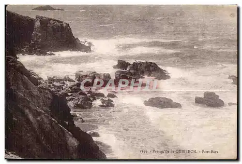 Ansichtskarte AK Presqu ile de Quiberon Port Bara