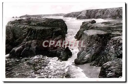 Ansichtskarte AK Presqu ile de Quiberon Port Bara et la Cote jusqu ala Pointe de l Observatoire