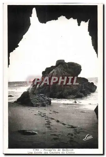 Ansichtskarte AK Quiberon Presquile de Une Entree des Couloirs du Cloitre