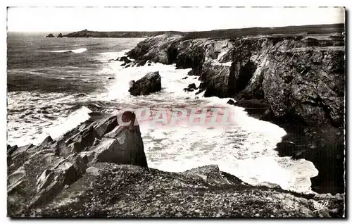 Ansichtskarte AK Quiberon Effet de Vagues a la Roche Sanglante