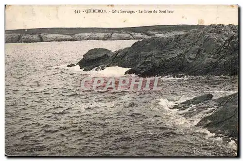 Ansichtskarte AK Quiberon Cote Sauvage Le Trou du Souffieur