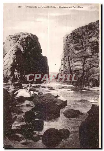 Ansichtskarte AK Presquile de Quiberon Couloirs de Port Bara