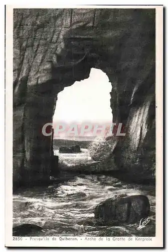 Cartes postales Presqu ile de Quiberon Arche de la Grotte de Kergroix