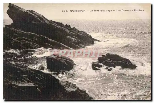 Cartes postales Quiberon La Mer Sauvage Les Grosses Roches