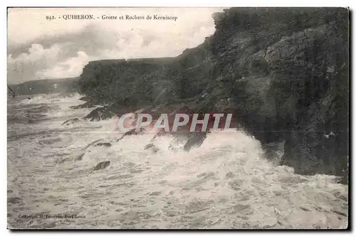 Ansichtskarte AK Quiberon Grotte et Rochers de Kerniscop