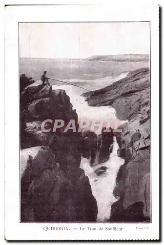 Ansichtskarte AK Quiberon Le Trou de souffleur