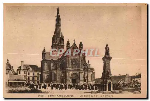 Cartes postales Sainte Anne D Auray La Basilique et la Fontaine pelerinage