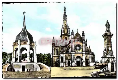 Cartes postales Sainte Anne D Auray La Fontaine et la Basilique Monument eleve a la