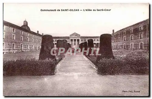 Ansichtskarte AK Communaute de Saint Gildas L Allee du Sacre Coeur