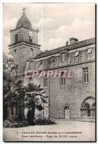 Ansichtskarte AK Abbaye Notre Dame de Langonnet Cour interieure Tour du XVII siecle