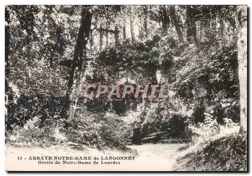 Cartes postales Abbaye Notre Dame de Langonnet Grotte de Notre Dame de Lourdes