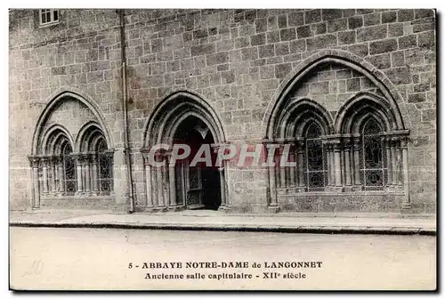 Ansichtskarte AK Abbaye Notre Dame de Langonnet Ancienne salle capitulaire XII siecle