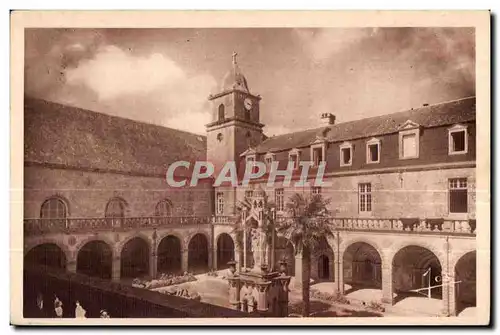 Ansichtskarte AK Abbaye Notre Dame De Langonnet Cour Interieure et Cloitre