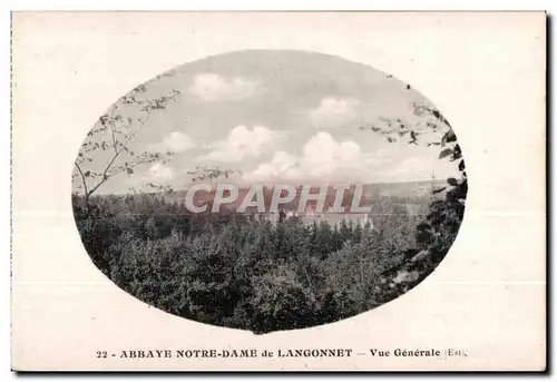 Cartes postales Abbay Notre Dame de Langonnet Vue Generale