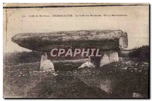 Cartes postales Golf du Morbihan Locmariaquer La Table des Marchands Dol ar March adourien