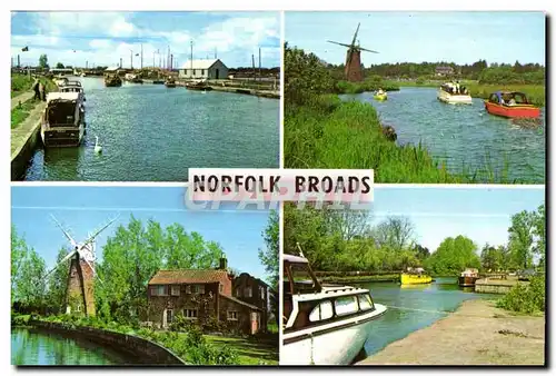 Moderne Karte Norfolk Broads