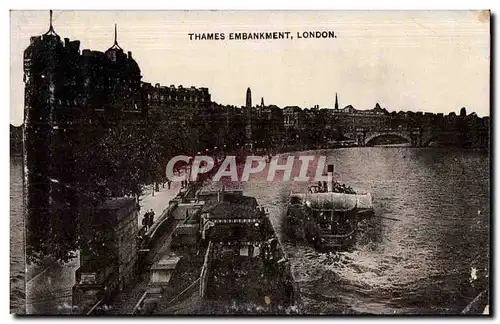 Cartes postales Thames Embankment London