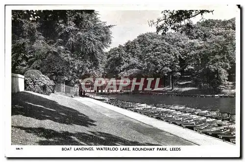 Ansichtskarte AK Boat Landings Waterloo Lake Roundhay Park Leeds