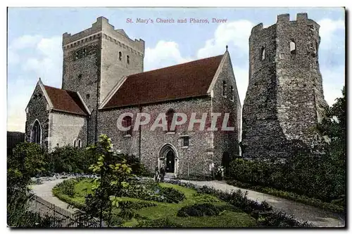 Cartes postales St Mary s Church and Pharos Dover