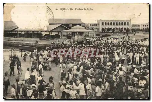 Cartes postales Djibouti Fanfare Indigene Cote des Somalis