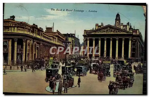 Ansichtskarte AK The Bank Royal Exchange London Londres