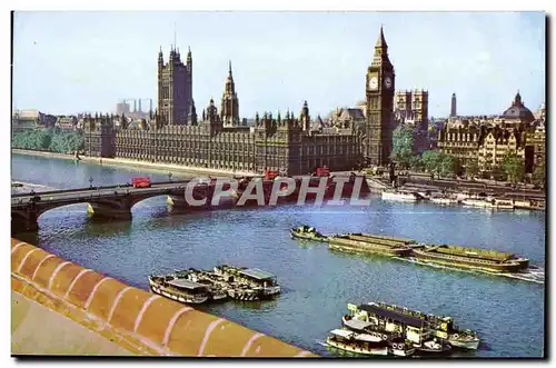 Cartes postales Houses of Parliament Westminster Bridge London