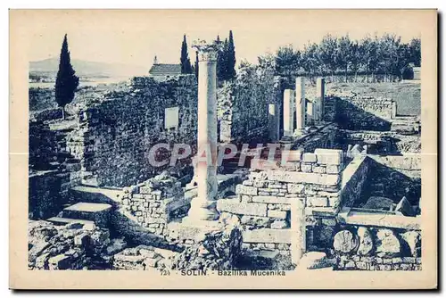 Cartes postales Croatie Croatia Solin Bazilika Mucenika