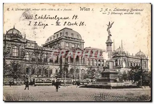 Ansichtskarte AK Wien Liebenberg Denkmal