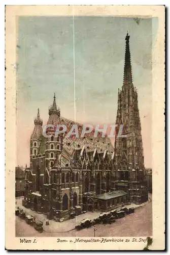 Ansichtskarte AK Wien Dom Metropolitan Pfarrkirche Zu St Stefa