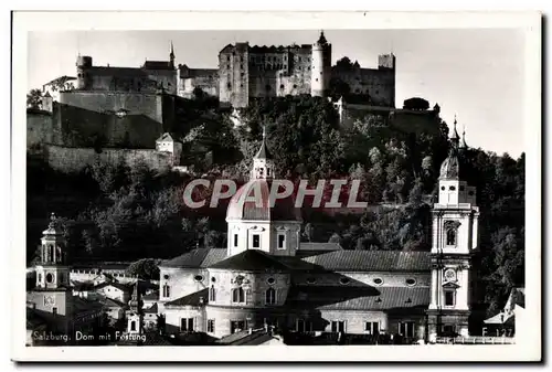 Cartes postales Salzburg Dom mit Fostung
