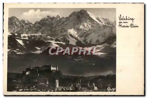 Cartes postales Salzburg ges vom Maria Plain Die Stadt mit Hohen Goll