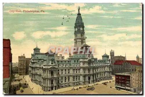 Cartes postales City Hall Philadelphla pa Hall at Broad and market Streets
