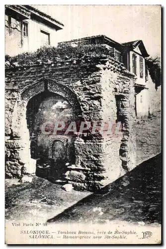 Cartes postales Grece Salonique tombeau Roman pres de de ste Sophie Salonica Roman grace near Ste Sophie