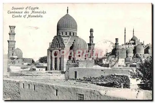 Cartes postales Souvenir d Egypte Tombeaux des Mameluks Tombs of Mameluks
