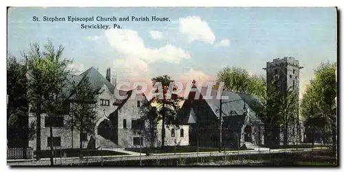 Ansichtskarte AK St Stephen Episcopal Church and Parish House Sewickley pa