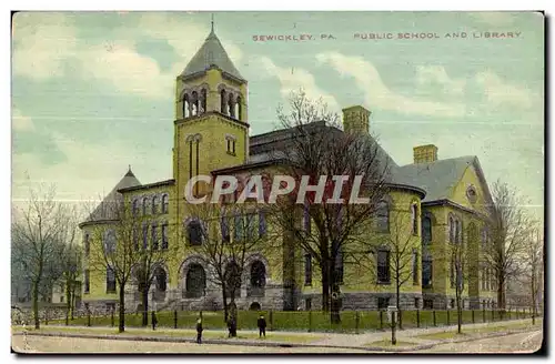 Cartes postales Sewickley Pa Public School And Library