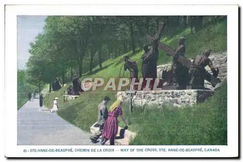 Ansichtskarte AK Ste Anne De Beaupre Chemin De La Croix Way of The Cross Ste Anne De Beaupre Canada