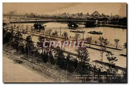 Cartes postales Views of sunida park and Kototoi Bridge Tokyo